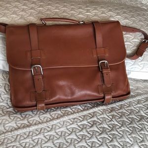 Coach leather briefcase.
